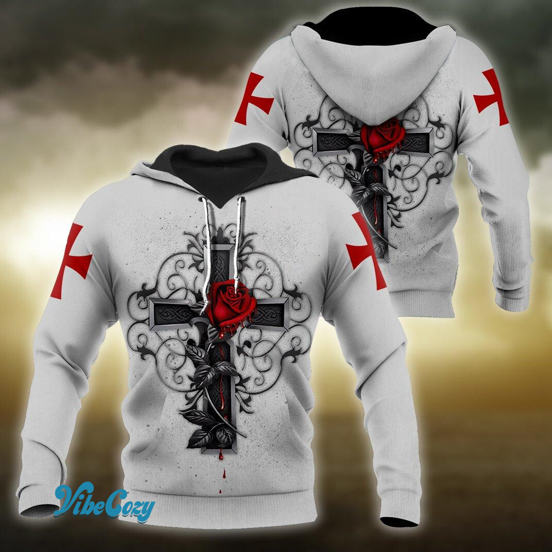 The Cross 3D All Over Printed Shirt Hoodie JJ020403-MP