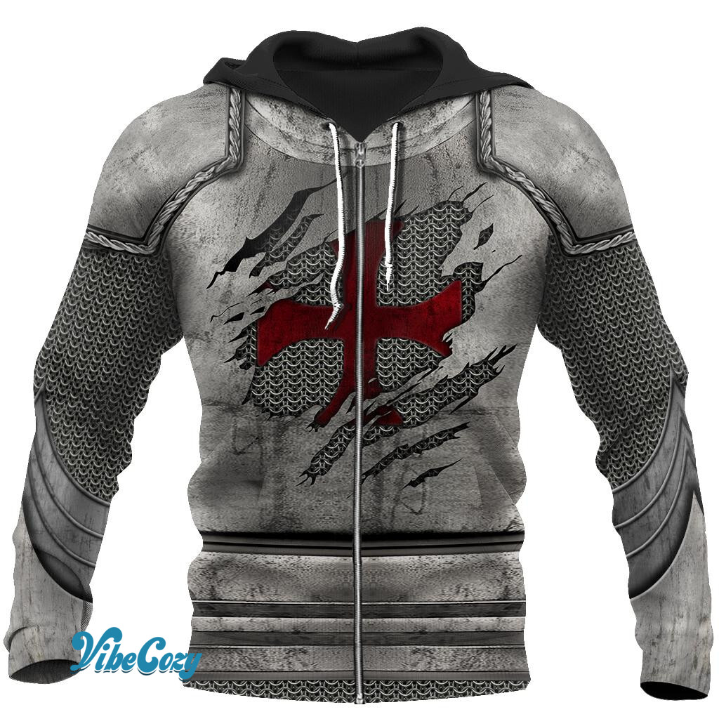 Knight Templar 3D All Over Printed Hoodie Chainmail JJ260201-MP