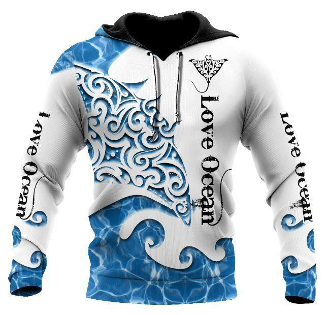 Beautiful Ray - Love Ocean Hoodie 3D All Over Printed Shirts For Men LAM2029081-LAM