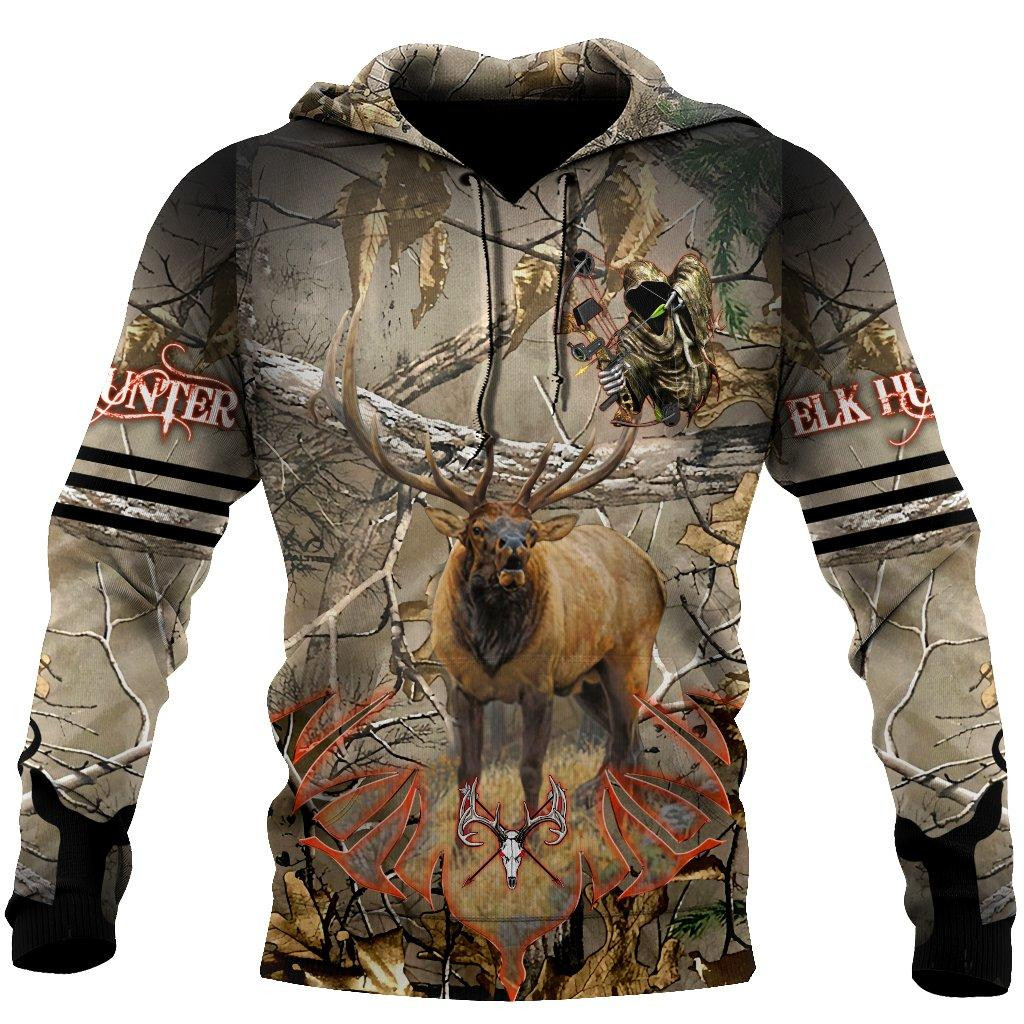 Deer Hunting Hoodie 3D All Over Printed Shirts For Men MH0808202-LAM