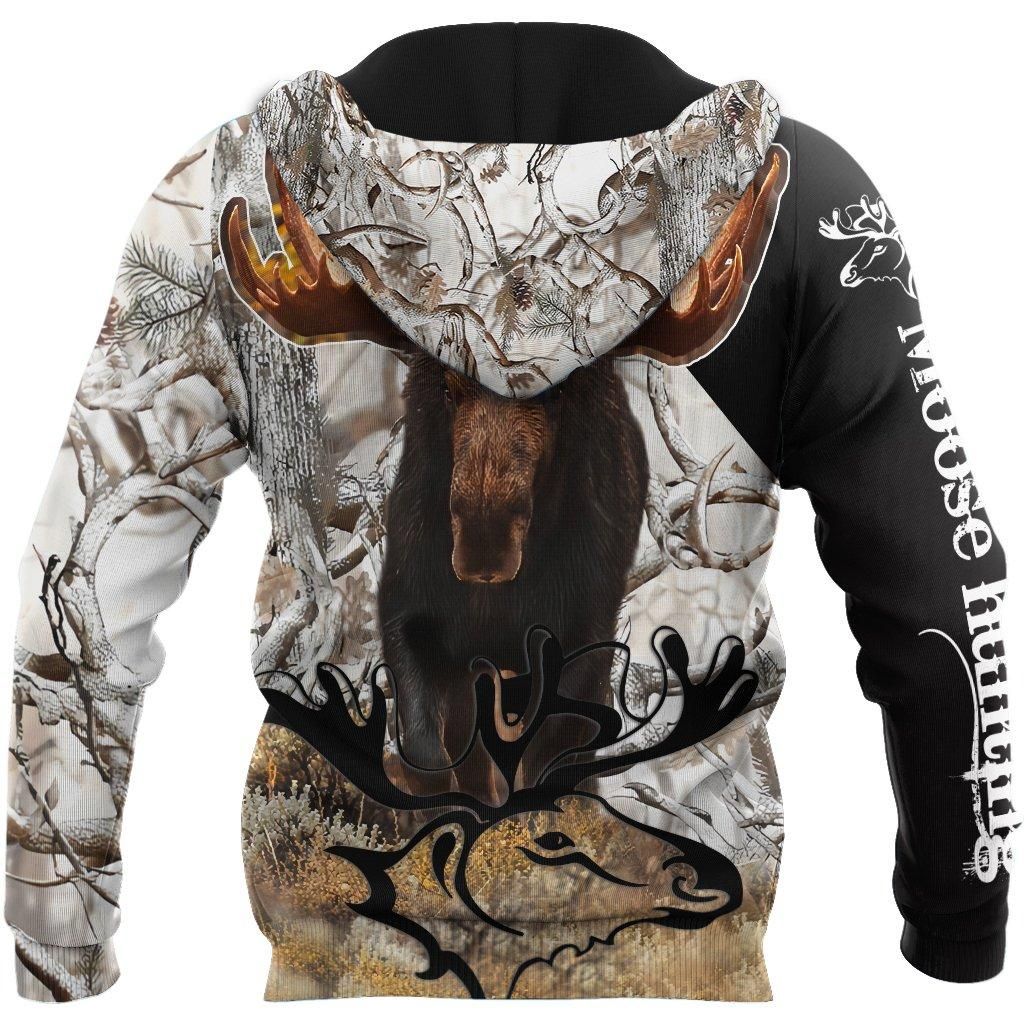Moose Hunting 3D All Over Print  Hoodie MH180820-DL