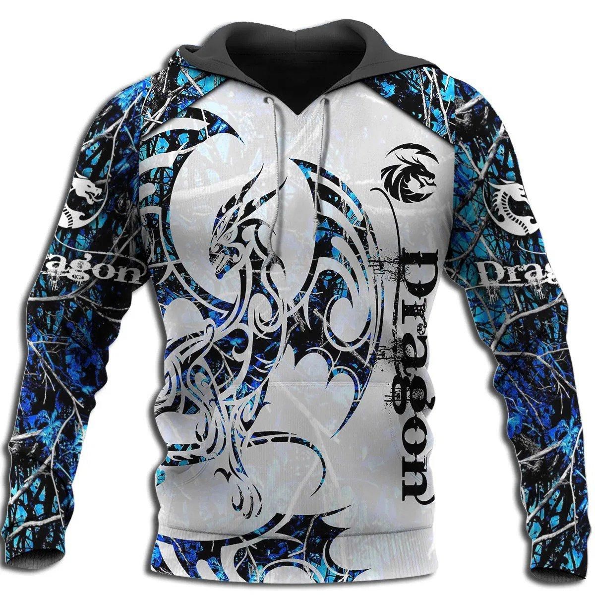 3D Tattoo and Dungeon Dragon Hoodie T Shirt For Men and Women NM050945