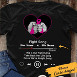 Breast cancer awareness Fight Song this is our fight song take back her life song prove we're alright song T shirt Hoodie Sweater VA95