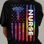 Nurse and American flag T shirt Hoodie Sweater H97