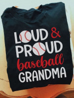 Baseball ball loud & proud baseball grandma T Shirt Hoodie Sweater VA95
