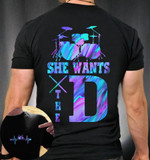 She wants the D drums 2 Sided T Shirt Sweater Hoodie N98