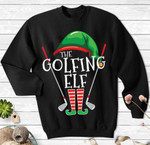 Christmas the golfing elf T shirt Hoodie Sweater H97