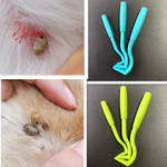 3pcs Pet Tick Twist Remover Hook Picker Flea Scratching Extractor Cat Dog Grooming Product Mite Tool Tweezers Comb Louses Pliers