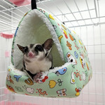 Pet Squirrel Hamster Plush Warm Hammock Hanging Bed Winter Tent Sleeping Nest Comfortable Cotton Bunny Resting Hammock
