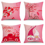 Valentine Pink Party Pillowcase Happy Valentien Day Decor For Home 2022 Lovers Valentine's Gifts Mr and Mrs Love Weeding Decor
