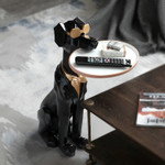 Cute Dog Sculpture with Tray holder Home decor sculpture modern art Dog statue ornaments room decor sculpture modern art