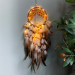 Dream Catcher With Or Without Light Creative Natural Broken Tree Of Life Feather High-endHome Ornaments Dreamcatcher ome Decor