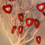2m 10Leds Wood Heart String Lights For Home Room Wedding Decoration Valentine's Day Gift Birthday Party Supplies Fairy Garland