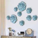 3d Wall Stickers Resin Rose Flower Mural Craft for Wall Living Room Bedroom TV Background Wall Decor For Home Decorative