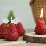 Strawberry Decorative Aromatic Candles Soy Wax Scented Candle for Birthday Wedding Candle
