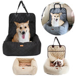 Dog Car Seat Bed Travel Dog Car Seats for Small Medium Dogs Front/Back Seat Indoor/Car Use Pet Car Carrier Bed Car Accessories