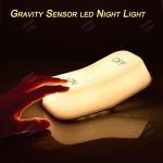 Led On/Off Gravity Sensor Switch Night Light Rechargeable