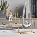 Nordic Miniature Astronaut Figurines Swing Home Decoration