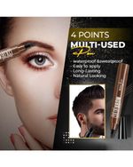 4 Points Multi-Used Pen Eyebrow Beard Filling Pen Kit Barber Pencil Waterproof and Sweat Proof Facial Repair Tool