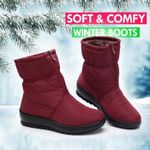 Women's snow ankle boots - winter warm