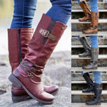 [#1] TRENDING WINTER 2021 - Women's Vintage Leather Zipper High Snow Boots