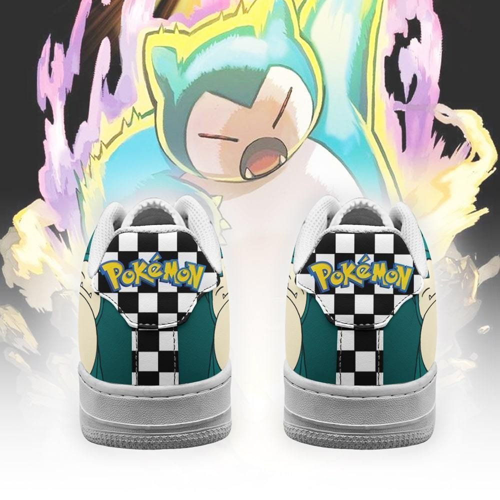 Snorlax Pokemon Caro Air Force 1 Low Top Shoes Sneakers