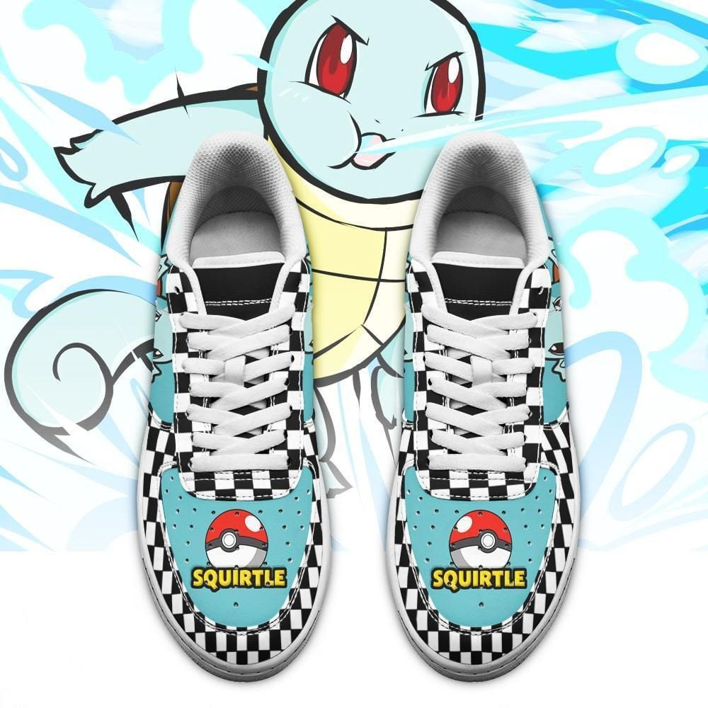 Squirtle Pokemon Caro Air Force One Low Top Shoes Sneakers
