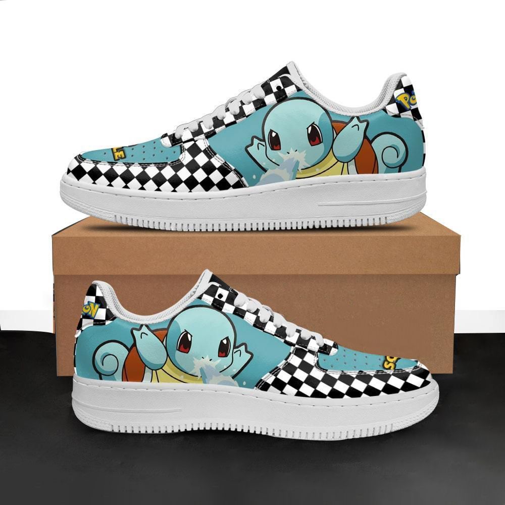 Squirtle Pokemon Caro Air Force One Low Top Shoes Sneakers