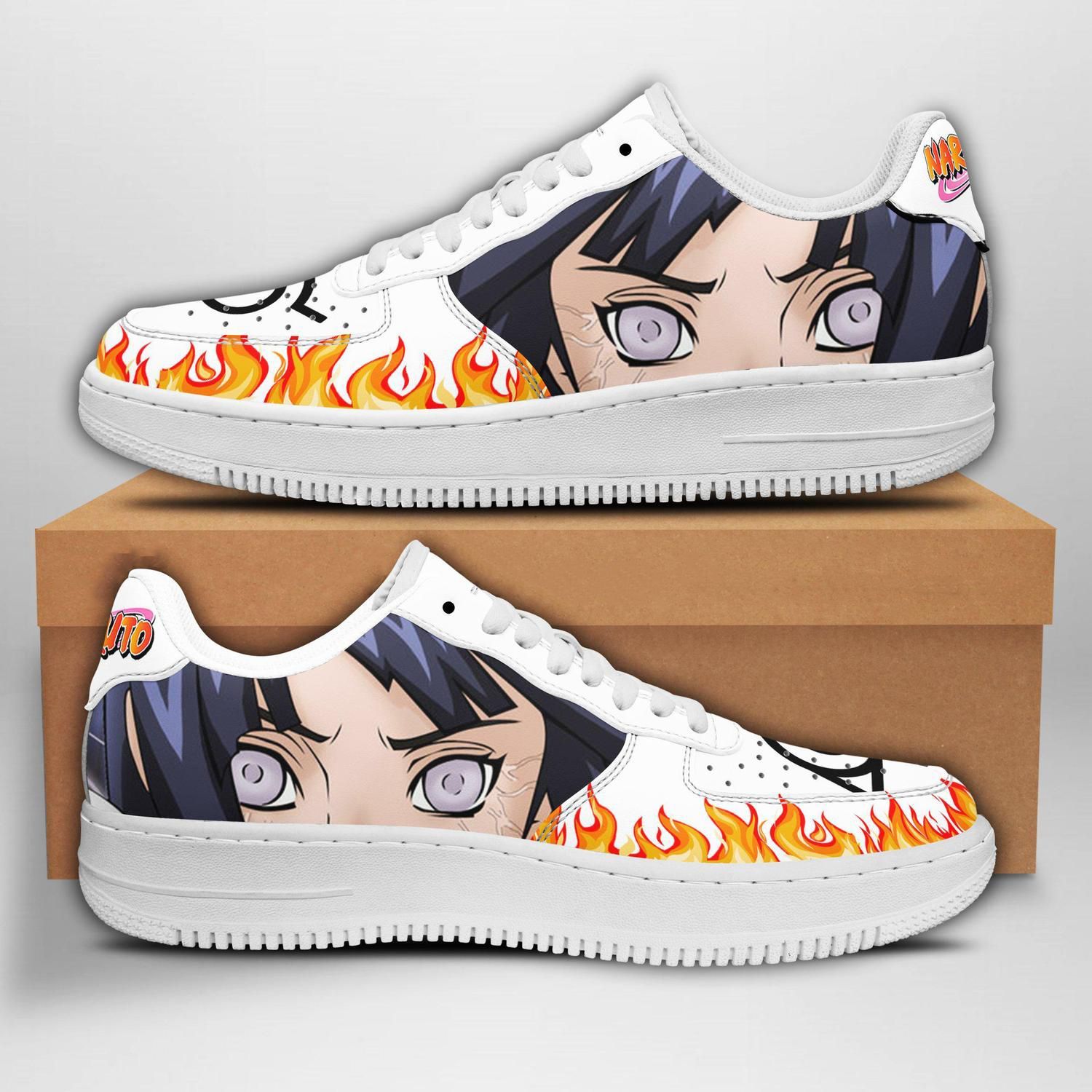 Hinata Hyuga Eyes Naruto Air Force One Low Top Shoes