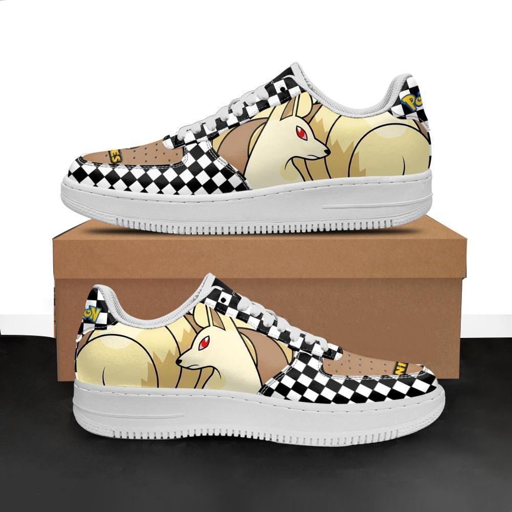 Ninetales Pokemon Air Force One Low Top Shoes Sneakers