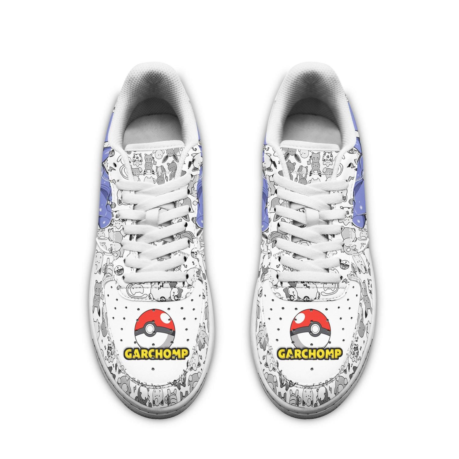 Garchomp Pokemon Air Force One Low Top Shoes Sneakers