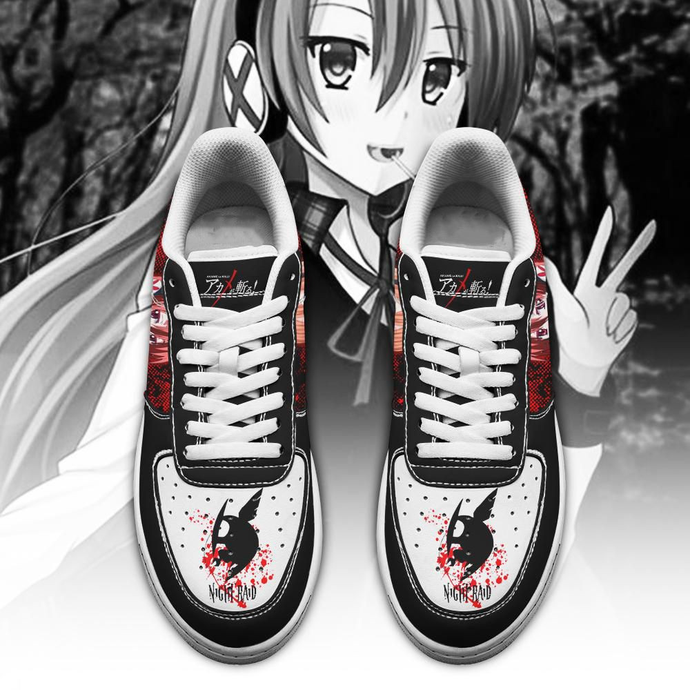 Akame Ga Kill Air Force One Low Top Shoes