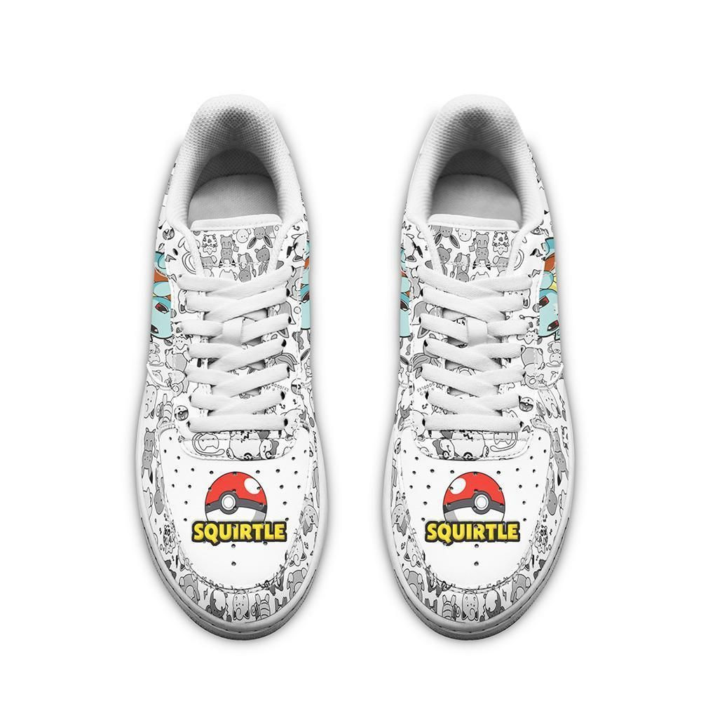 Squirtle Pokemon Air Force 1 Low Top Shoes Sneakers