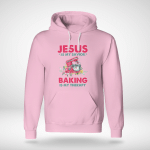 JESUS Baking is my therapy - Light Colors - Hoodie
