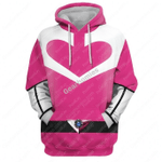 Gearhomies Unisex Tracksuit Hoodies Pullover Sweatshirt Pink PR Time Force 3D Apparel