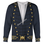 Gearhomies Unisex Sweatshirt Uniforms Of The U.S. Navy 1830-1841 3D Apparel