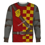Gearhomies Unisex Sweatshirt Scottish Knight 3D Apparel