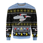 Gearhomies Christmas Unisex Sweater Star Trek Ugly Christmas 3D Apparel