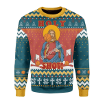 Merry Christmas Gearhomies Unisex Christmas Sweater Christ Jesus Holy Shot! Christmas 3D Apparel