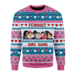 Merry Christmas Gearhomies Unisex Christmas Sweater Feminist Girl Gang