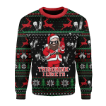 Merry Christmas Gearhomies Unisex Christmas Sweater Thor Drinking Beer 3D Apparel