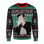 Merry Christmas Gearhomies Unisex Christmas Sweater Harry Styles Vouge Cover 3D Apparel