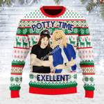 Merry Christmas Gearhomies Unisex Ugly Christmas Sweater Potty Time Exellent 3D Apparel