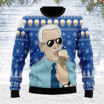 Merry Christmas Gearhomies Unisex Ugly Christmas Sweater Joe I Love Ice Cream 3D Apparel