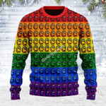 Merry Christmas Gearhomies Unisex Ugly Christmas Sweater Among Us Gay Pride 3D Apparel