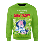 Merry Christmas Gearhomies Unisex Christmas Sweater Stay Away From Toxic PeoPle 3D Apparel