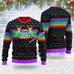Merry Christmas Gearhomies Unisex Ugly Christmas Sweater Oh Deer I'm Qeer LGBT 3D Apparel