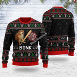 Merry Christmas Gearhomies Unisex Ugly Christmas Sweater Bonk Coronavirus Meme 3D Apparel