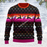 Merry Christmas Gearhomies Unisex Ugly Christmas Sweater Lesbian Flag 3D Apparel