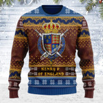 Merry Christmas Gearhomies Unisex Ugly Christmas Sweater Henry V 3D Apparel